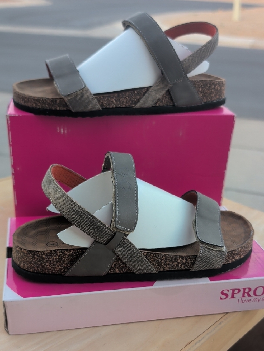 San Rafael Kids Sandal - Taupe (Size 4)